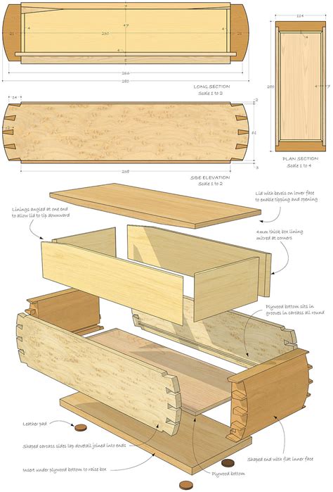 simple dovetail box plans